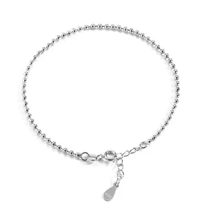 High-end Custom Jewelry S925 Sterling Silver Ball Bead Bracelet For Women And Men Universal Bracelet