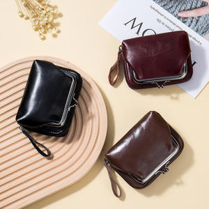AndoBag Monedero Estilo Europeo Americano para Mujer, Tarjetero de Cuero Genuino de Vaca, Clip para Billetes, Cartera de Mano 2060 - Product Image 3
