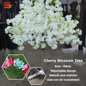 ต้นซากุระประดิษฐ์สีขาว5ft สำหรับงานแต่งงานงานปาร์ตี้งานแต่งงานการออกแบบใหม่อย่างราบรื่น - Product Image 2