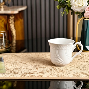 European Porcelain Coffee Mug Engraving Technique Afternoon Tea Office Mug Dishwasher Microwave Safe <b>Gift</b> - Product Image 5