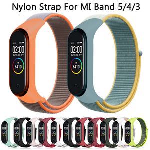Deporte tela de Nylon bucle banda para Xiaomi <span class=keywords><strong>Mi</strong></span> banda 5 reemplazo Correa - Product Image 2