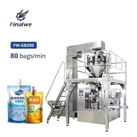 Machine d'emballage de liquides et de condiments en sachets verticaux de qualité supérieure Finalwe avec commande PLC