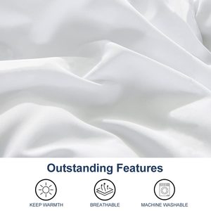 100% Polyester Fluffy Alternative Fill Hotel Collection Tröster Wasch bare Bettdecke Innen für Zuhause Einfach für Queen King <span class=keywords><strong>Size</strong></span> Bett - Product Image 2