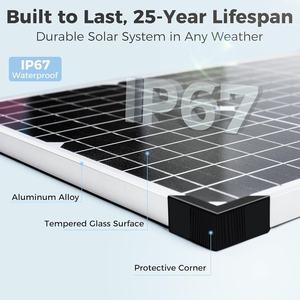 Panneau solaire monocristallin SFED-G150M 150W 21.6V/25V à haute efficacité (19.9%) – Module PV pour camping-cars, bateaux et onduleurs de batterie – Fabrication chinoise - Product Image 5