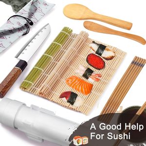 Kit de fabrication de sushi DIY écologique de 16 pièces, en plastique PP, moule à riz multi-formes, spatule à riz, facile à utiliser - Product Image 4