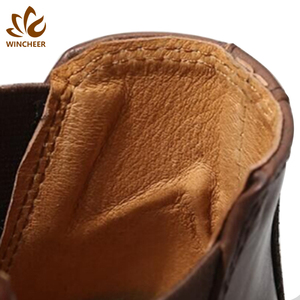 Bottes <span class=keywords><strong>Chelsea</strong></span> en cuir de vache décontractées à la cheville courte, nouveau style, <span class=keywords><strong>prix</strong></span> abordable pour hommes - Product Image 6