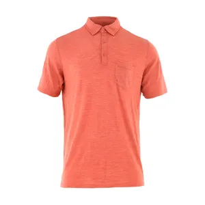 Оптовая продажа, разноцветная Высококачественная Однотонная рубашка-поло с коротким рукавом и круглым вырезом на заказ