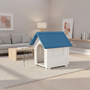 Casa para Perros de Plástico Ecológica de Estilo Rústico con Patrón Sólido, Forma Rectangular, Tamaño <span class=keywords><strong>Mini</strong></span> para Uso en Interiores - Product Image 4