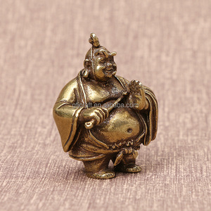Estatua de bronce de la vida real de Taiyi, CA785, Retro, de cobre sólido, pequeña y legendary, taoísta, gran vientre, figura de bronce, adornos - Product Image 2