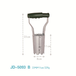 Transplanteur de semis en acier inoxydable, outil de jardinage pour la plantation et le repiquage de légumes et de fleurs en extérieur - Product Image 2