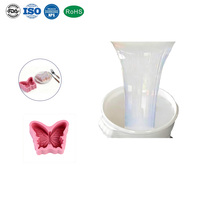 Precio de Fábrica B2B, Silicona Platino Líquida No Tóxica, Dureza 10 Shore A, para Hacer Moldes de Pastel y Moldes de Alimentos
