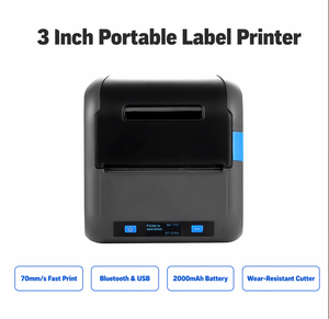 מדפסת Xprinter P326B מיני בלוטות' ניידת, מדפסת תוויות תרמית לסופרמרקט, קמעונאות, משלוחי מזון, תגיות בגדים ומדבקות - Product Image 6