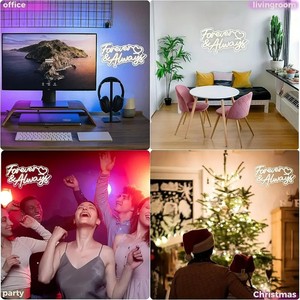 En gros, Enseigne néon lumineuse LED avec logo 'DONT THINK SHIT' en forme de nœud, 'Forever&Always', pour Hôtels, avec <span class=keywords><strong>transformateur</strong></span>, en acrylique, IP54, Décoration - Product Image 2