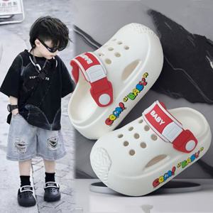 Sabots pour enfants, garçons et filles, été, respirants, semelle souple, antidérapants, anti-odeurs, à bout fermé, pantoufles de plage à la cheville - Product Image 3