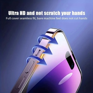 แผ่นกันรอยหน้าจอ HD สำหรับ iPhone 17 PRO MAX 15 16 <span class=keywords><strong>13</strong></span> 11 14 16E 12 MINI XR XS 7 8 PLUS กระจกนิรภัยติดง่าย - Product Image 6
