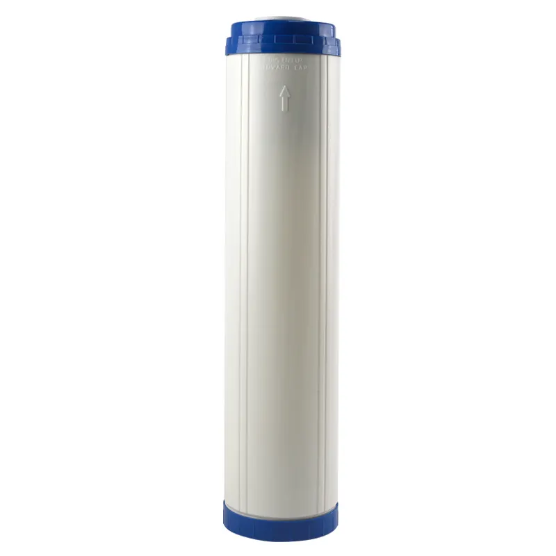 Cartucho de filtro de resina de intercambio iónico Jumbo vacío recargable de 20 pulgadas/filtro de resina suavizante de agua/filtro de sedimentos