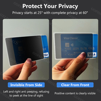 Film PET anti-espionnage à taille personnalisée Carte d'identité Passeport Carte bancaire Carte de crédit Feuille de protection de la vie privée Couverture confidentielle sécurisée 6H