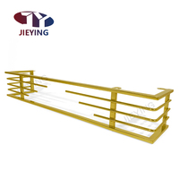 Jieying Nouveau Design Accessoires de Quincaillerie Style Luxe Pieds de Canapé en Métal Doré Base de Fauteuil en Métal Doré Cadre de Canapé en Acier Doré