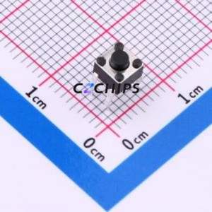 TS09-CBW1EH3.8 Tactile Switch Through hole-4P,4.5x4.5mm Switch Single Pole Single Throw Round Button 1.8N Through Hole - Product Image 1