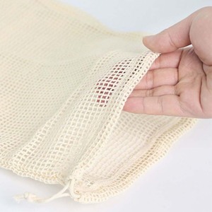 Túi Giặt Lưới Cotton Hữu Cơ Có Dây Rút Làm Theo Yêu Cầu Bán Sỉ - Product Image 2