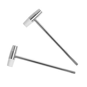 Mini marteau double usage pour la réparation de montres, marteau de réglage en métal fait main avec embout en caoutchouc, modèle miniature - Product Image 5