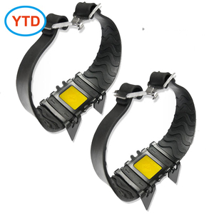 <span class=keywords><strong>Crampons</strong></span> à glace pliables en silicone à 4 dents, réglables, imperméables, à pointes, pour toutes les saisons, randonnée, montagne, neige, glace - Product Image 1
