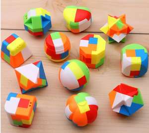 3D 루반 락 두뇌 퍼즐 장난감 손 퍼즐 게임 잠금 해제 인터락 장난감 IQ 및 논리 테스트 퍼즐 - Product Image 2