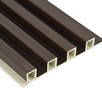 Panneaux muraux en PVC 3D imperméables, panneaux muraux décoratifs à rainures pour revêtement intérieur