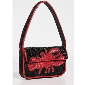 Sac à main en bandoulière brodé de perles de rocaille élégantes et élégantes avec sangle réglable fabriqué à la main - Product Image 1