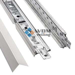 Nhà máy trực tiếp Hiện Đại Trắng <span class=keywords><strong>t</strong></span> Bar treo trần hệ thống tiếp xúc với trắng vàng hẹp rãnh hệ thống Trần lưới - Product Image 3