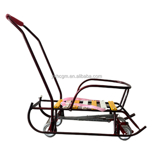 NOUVEAU traîneau à neige en métal et en bois pour bébé pour la course d'<span class=keywords><strong>hiver</strong></span> en plein air - Product Image 1