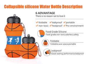 Bouteille d'eau pour <span class=keywords><strong>GYM</strong></span>, <span class=keywords><strong>ballon</strong></span> pliable et Portable, produits nouveau - Product Image 4