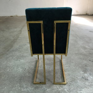Modern Gold Metal <strong>Dining</strong> <strong>Chair</strong> Luxury <strong>Navy</strong> Blue <strong>Velvet</strong> Tufted <strong>Dining</strong> <strong>Chair</strong> Wholesale - Product Image 6