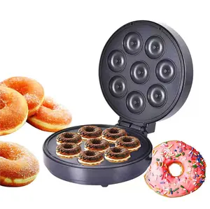 Casa Fácil de Operar Automático Non-stick Donut Máquina Elétrica Mini Rodada Donut Máquina para Snack Sobremesa