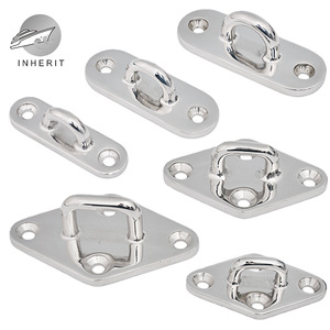 Anneau d'amarrage en acier inoxydable 316 pour pont de bateau, idéal pour la gestion des cordes sur les bateaux - Product Image 1