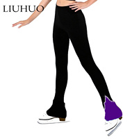 Vêtements de patinage sur glace design personnalisé pantalons pour filles pantalons d'entraînement à roulettes avec strass et cristaux pantalons de patinage artistique