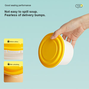 กล่องอาหาร TeGuan Secure Lock ป้องกันการงัดแงะ เกรดอาหาร ผลิตจากพลาสติก PP ใช้แล้วทิ้ง เข้าไมโครเวฟได้ ขนาด 16 ออนซ์ สำหรับบรรจุอาหารเดลิ สลัด และอาหารสำเร็จรูป รุ่น <span class=keywords><strong>TG618</strong></span> - Product Image 4