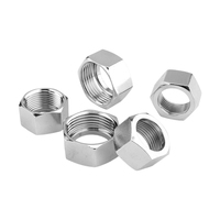 Écrou de tuyau ondulé en acier inoxydable 304 et laiton 1/2, 3/4, 1 pouce, écrou de tuyau de douche, capuchon hexagonal pour tuyau flexible, fixation rapide