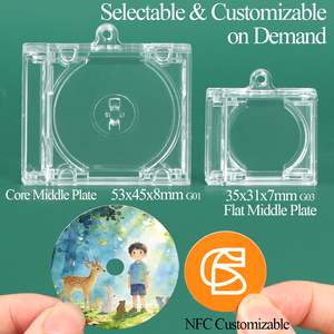 SUNSHING - Llaveros con Mini Álbum de Fotos y Discos NFC Personalizados, Embalaje en Blíster, Reproductor de Música, Funda para CD, Llavero con Cubierta de Álbum NFC - Product Image 3