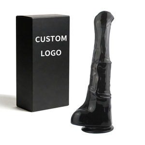 <strong>Horse</strong> <strong>Dildo</strong> 9.8 Inch Soft Realistic <strong>Silicone</strong>/TPE with Powerful Suction Cups Waterproof Adult Anal Sex Toy for Women Men Gay - Product Image 1