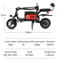 Meilleure Vente Trottinette Électrique Haute Vitesse Personnalisée avec Siège Large, Trottinette Électrique Tout-Terrain pour Conduite Hors Route