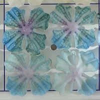Appliques florales en tissu gaufré imitation pétales d'hortensia, style forêt, pour accessoires DIY (cheveux, vêtements, chaussures, chapeaux) et décoration murale