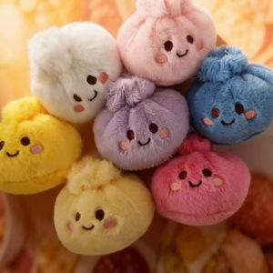 Peluche en forme de chignon réaliste, anti-stress, poupée en peluche douce et moelleuse, porte-clés, breloque mignonne, produit populaire - Product Image 2