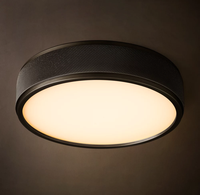 Plafonnier LED encastré en acier au design nordique, éclairage moderne rond en verre pour chambre, salon, cuisine, usine