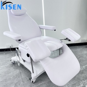 Table de traitement multifonctionnelle électrique KISEN pour hôpital, 2 moteurs, fauteuil d'examen gynécologique, lit d'accouchement obstétrical avec étriers - Product Image 4
