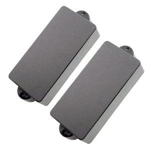 2 x Couvercle et capuchon de micro pour guitares acoustiques et électriques 4 cordes PB Pickup Parts and Baseplate - Product Image 1