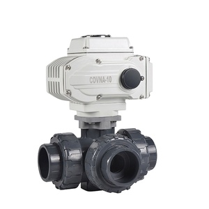 Válvula de Bola Motorizada COVNA para Pedidos Urgentes, UPVC Dn40 DN50, 3 Vías, 24 Voltios, 220V, Válvula de Bola de Control Eléctrico Roscada - Product Image 2