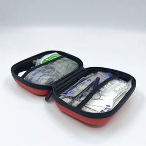 Botiquín de primeros auxilios portátil Ag107, bolsa médica de poliuretano roja, tamaño mediano, para senderismo, estuche de almacenamiento de suministros de emergencia para coche - Product Image 1