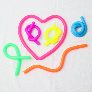 Jouet souple en plastique de grande taille, type Fidget Noodle, extensible, unisexe, pour enfants, éducatif et anti-stress, à presser - Product Image 4