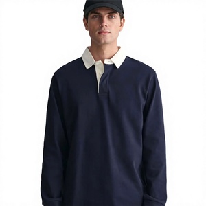 Polo rayé décontracté pour homme, doux, durable et parfait pour le quotidien, les tenues sportives et décontractées, chemises OEM - Product Image 1